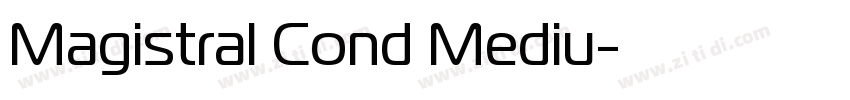 Magistral Cond Mediu字体转换